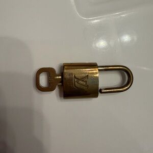 Authentic Louis Vuitton Brass Lock & Key Set #310
